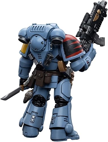 Miniatura 5 de JOYTOY 118 Warhammer 40,000 - Figura de acción intercesores de lobos espaciales, Warhammer 40K, modelo de colección de 4.2 pulgadas