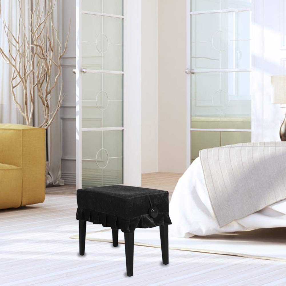 Housse De Tabouret De Piano En Polyester - 40x40x3cm - Protection Contre La Poussière - Déco Maison - Multicolor