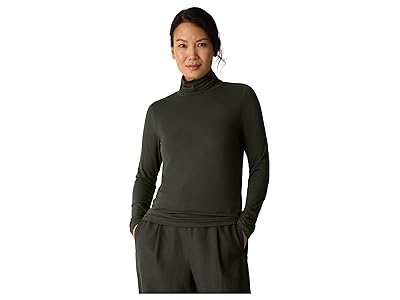 Eileen Fisher Sheer Knit Turtle Neck Top Women