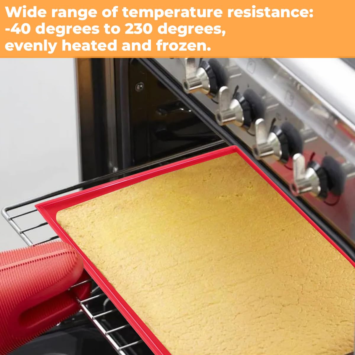 Professionele bakmat anti-aanbak | Rood 60x40 | Kopen