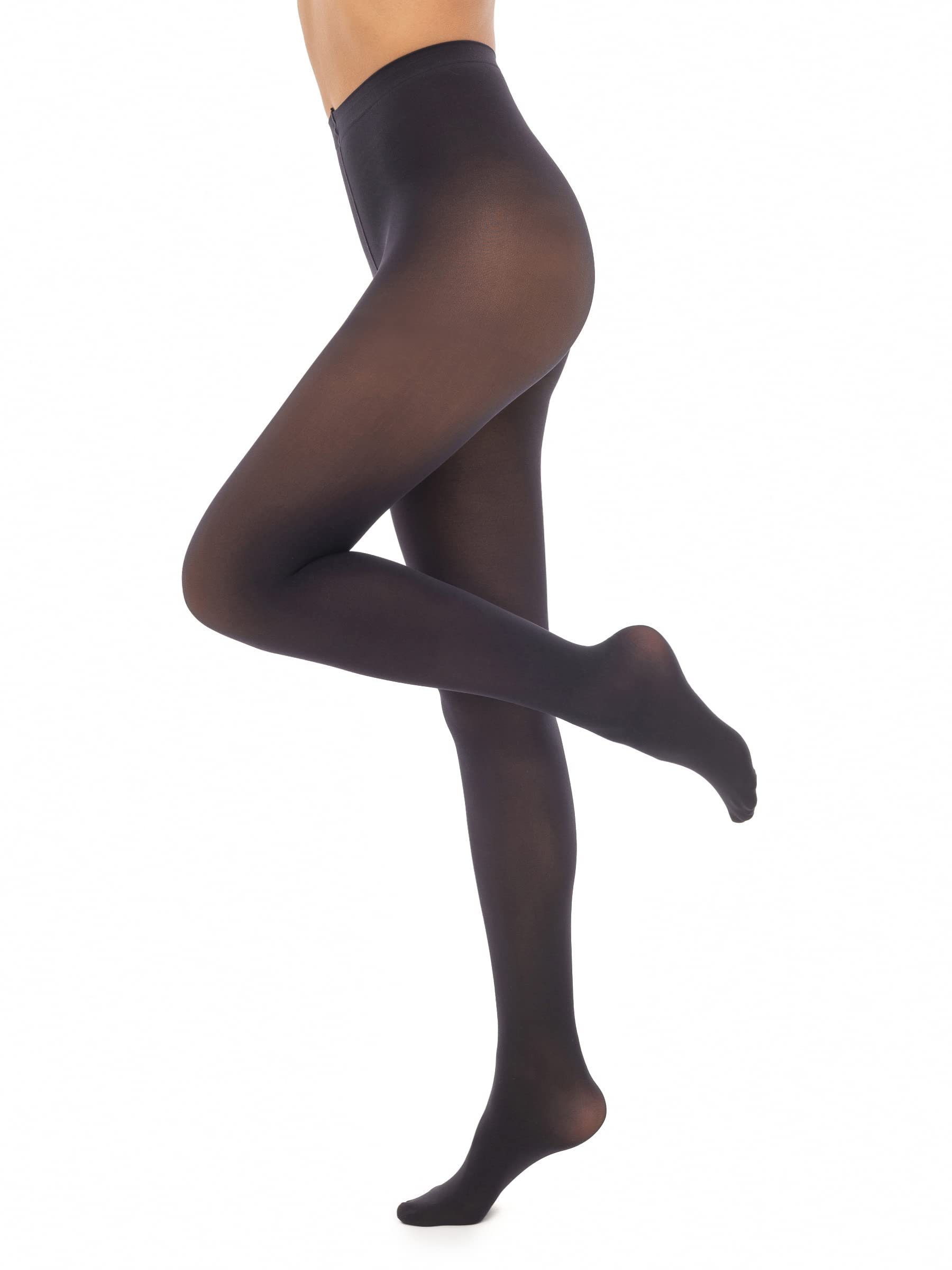 Veluk 70D Opaque Tights for Women Soft Black Winter Under Dress