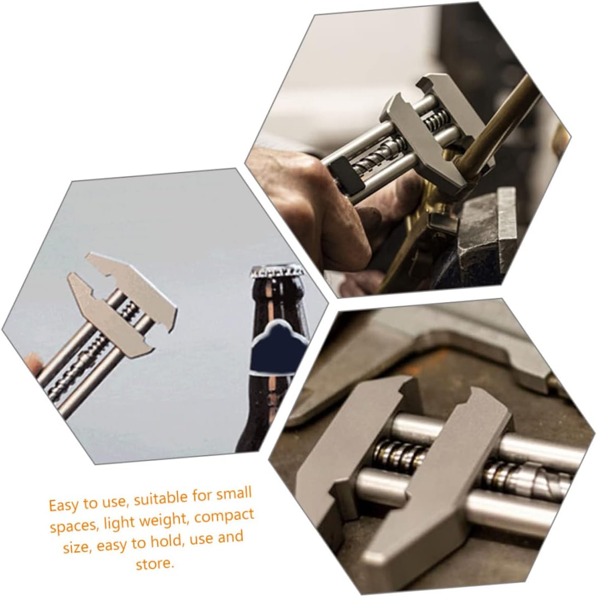 Multi-Functional Stainless Steel Wrench Bottle Opener Portable Universal Spanner for Home Repair and Maintenance Adjustable Metal Tool