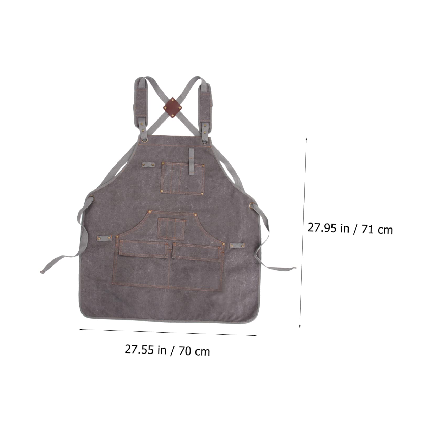 1 Grembiule Elettricista e Falegname Lavabile con Multitasche Grembiule Pratico e Resistente per Giardinaggio e Falegnameria Grigio Scuro