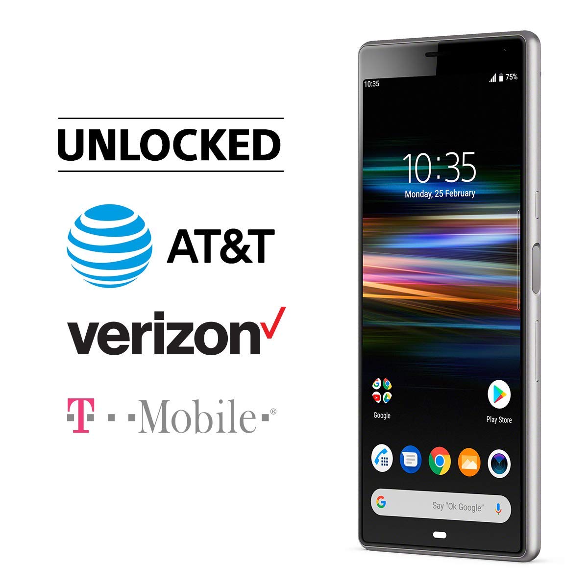 Amazon.com: Sony Xperia 10 Unlocked Smartphone - Silver (Renewed
