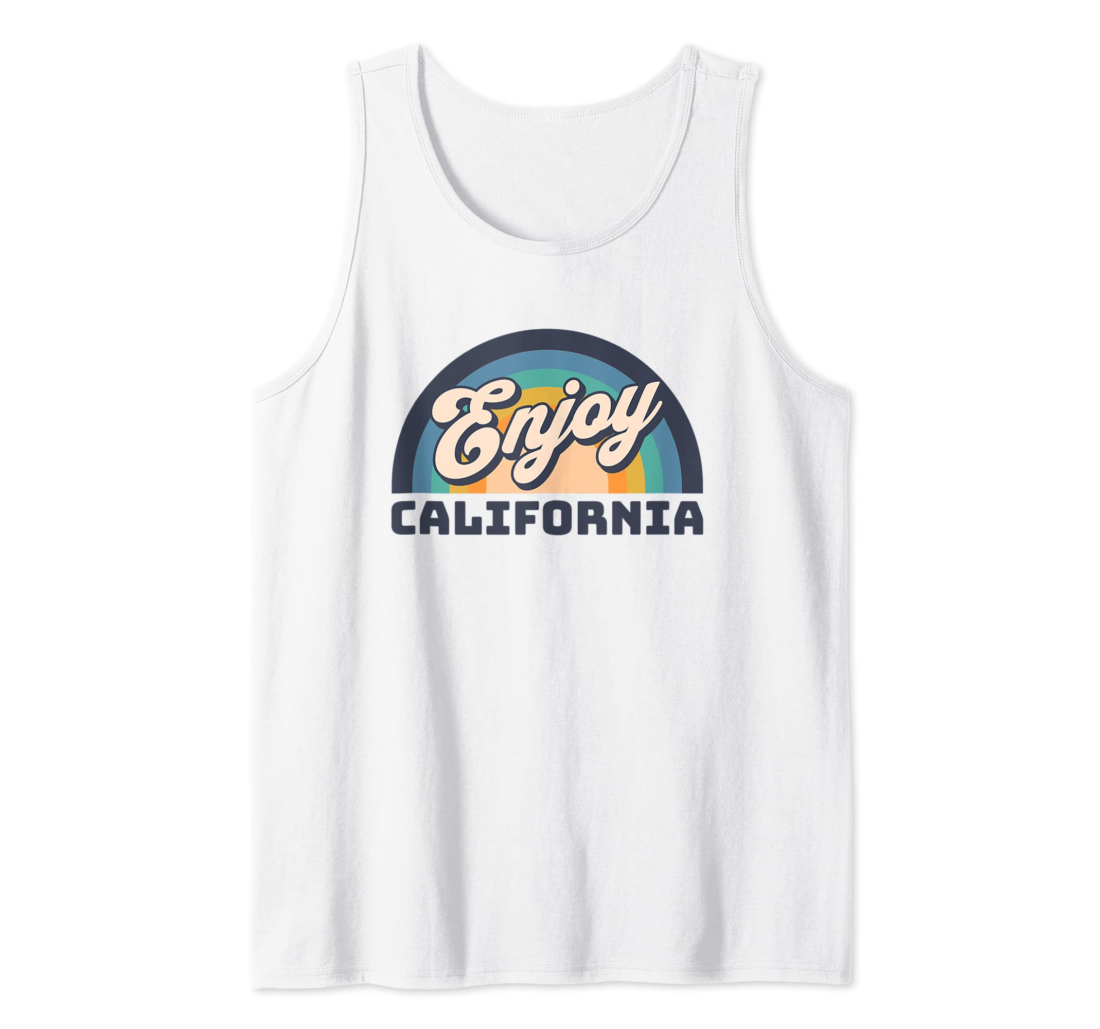 Rainbow Enjoy California Life Tank Top