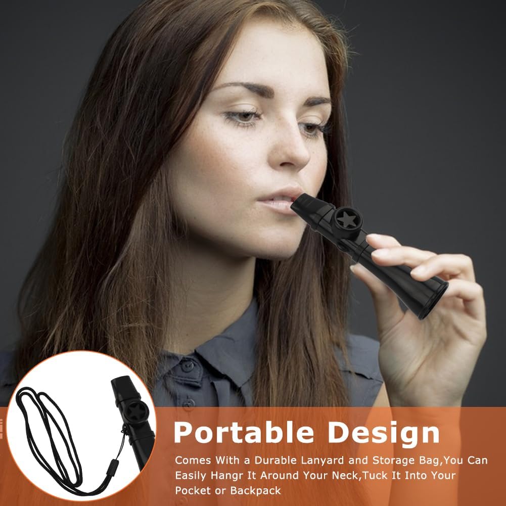 Washable Membrane-Free Kazoo for Adults, Easy-to-Learn Musical Instrument with Storage Bag, Fun Kazoo for Singers, Guitar & Ukulele Players, Gift for Musicians and Beginners image 4