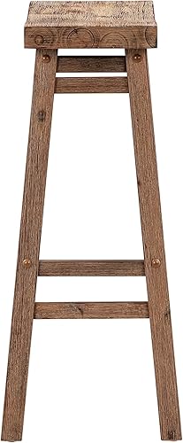 Miniatura 41 de Boraam Sonoma Taburetes de bar de cocina sin espalda, cepillo de alambre gris tormenta, juego de 2 Cepillo de alambre gris tormenta,Cepillo de