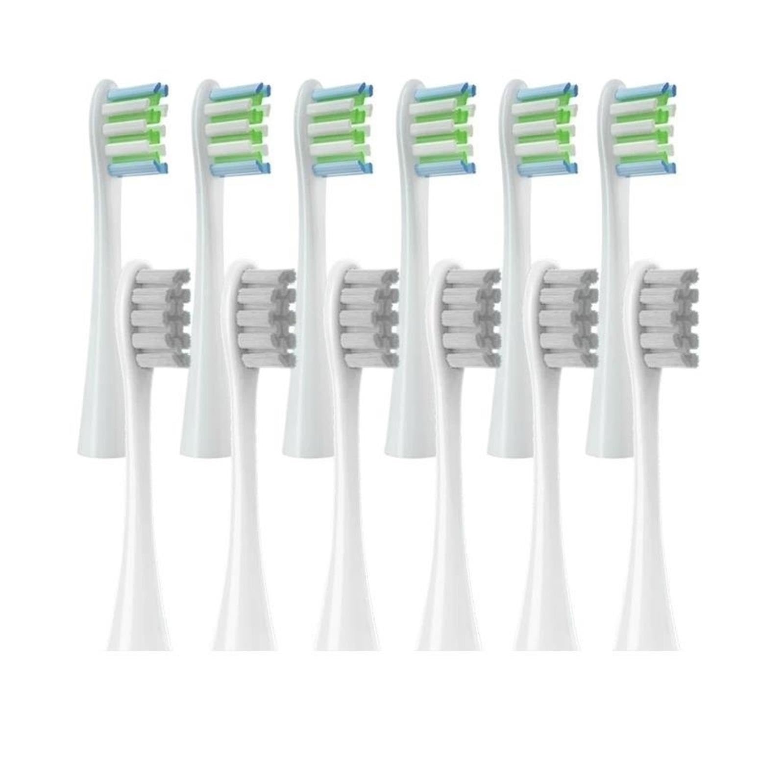 Testine 5/12PCS, Compatibile Con Oclean, X X PRO Z1 F1 | One, Air 2, SE; testine morbide, modello 3ARLA01(6White6Gray)