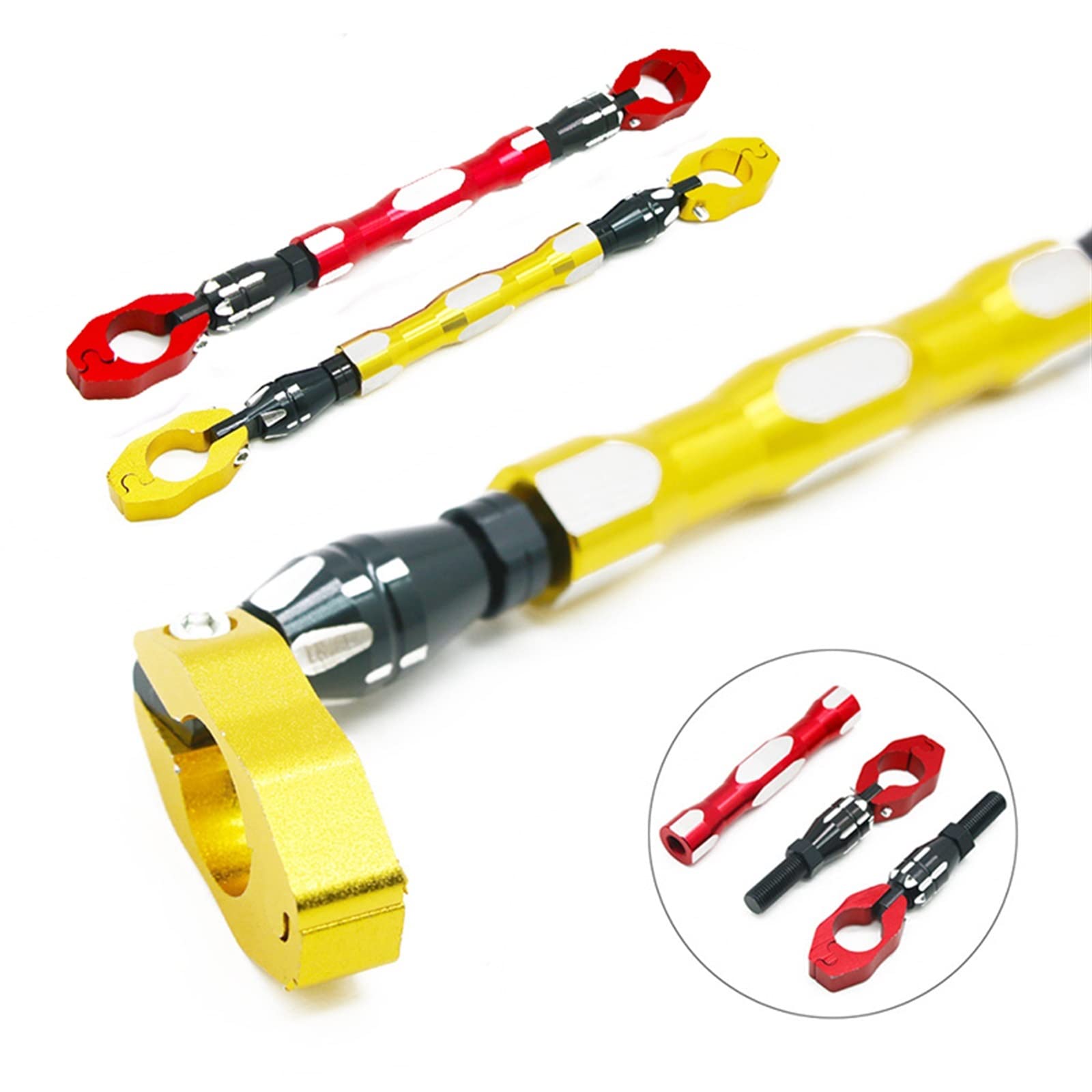 Motocykl Balance Bar Stojak Na Telefon Komórkowy Poprzeczka Dźwignia Dla Honda Adv 150 Cbf 150 Xadv 750 Cb 300r Cb 250 (Kolor : Yellow, Rozmiar : 1)