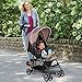 Baby Joy Lightweight Stroller, Compact Toddler Travel Stroller for Airplane, Infant Stroller w/Adjustable Backrest/Footrest/Canopy, 5-Point Harness, Storage Basket, Easy One-Hand Fold, Coffee