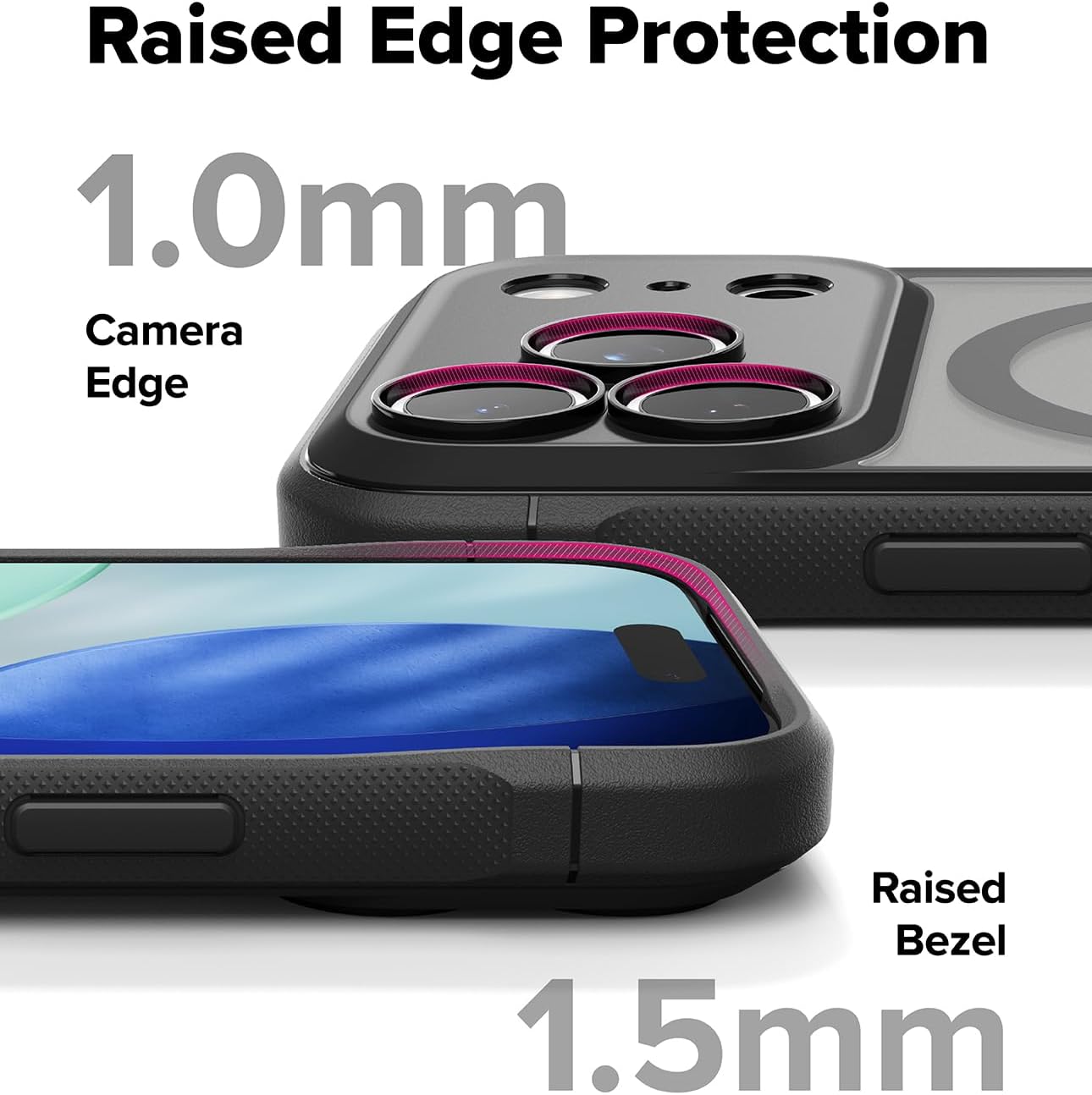 Ringke Fusion Bold for iPhone 17 Pro Case, [Compatible with MagSafe] Oil & Dirt Resistant, Enhanced Grip Non-Slip Phone Cover - Magnetic Matte Smoke - Image 9