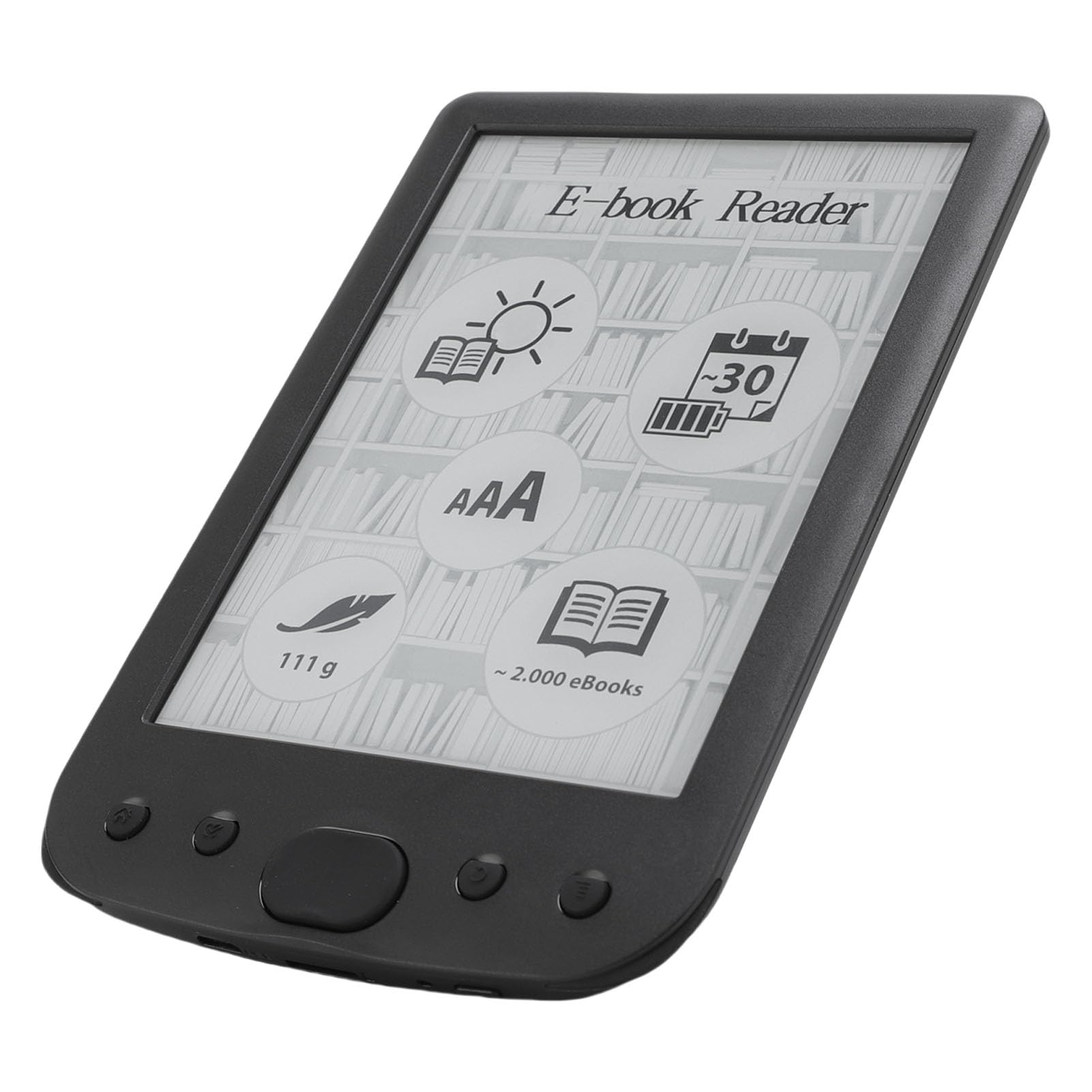 Lector Electrónico con Pantalla Táctil Lector de Libros Electrónicos con Efecto de Pantalla Similar Al Papel con Amplia Compatibilidad para Lectura de Documentos (4G)