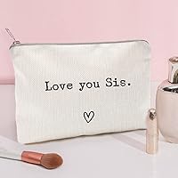 Vista 2 de Te Amo Hermana, regalo para hermana, Te Extraño, Envío Amor, estuche de maquillaje, bolsa de tocador, regalo para amigas, bolsa de maquillaje