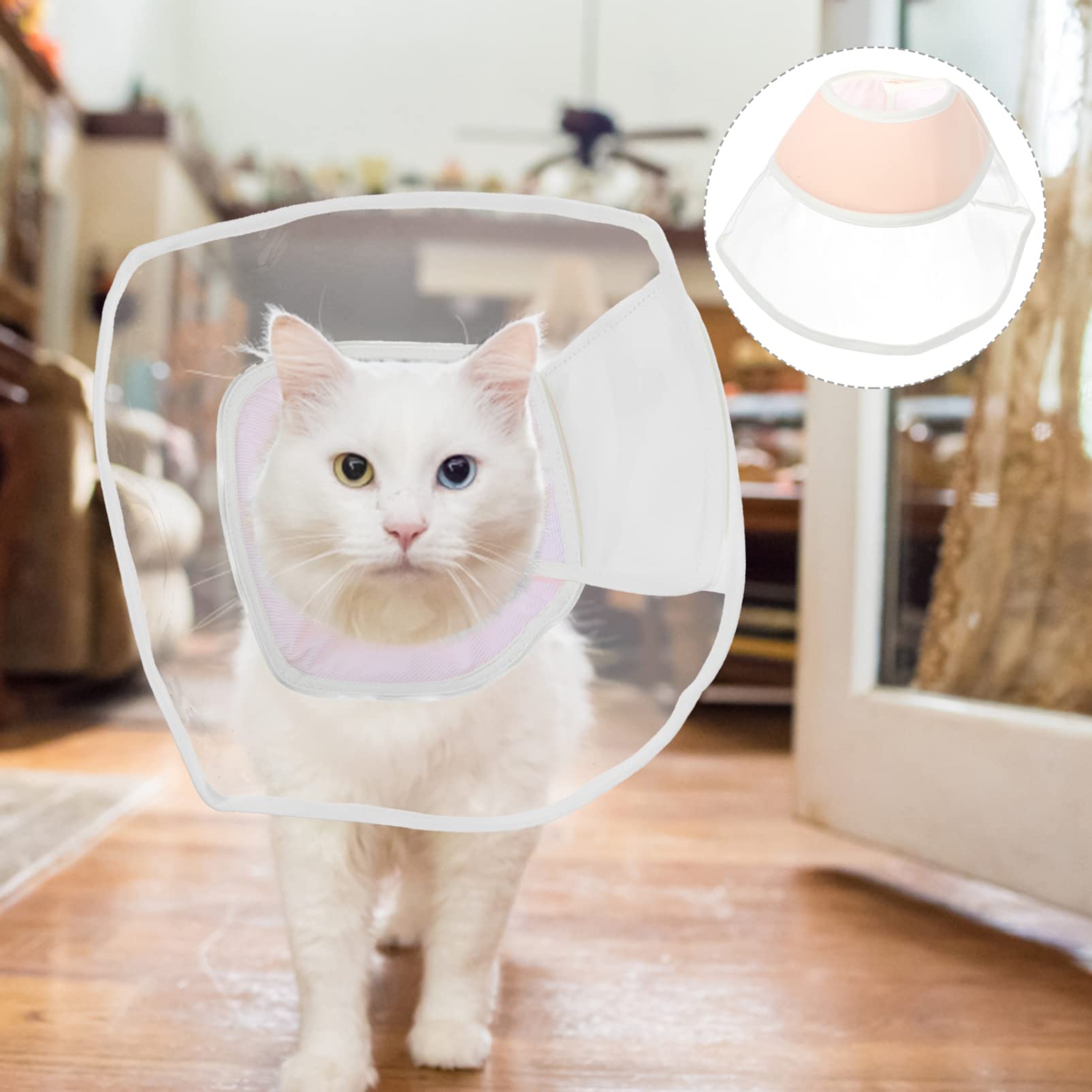 INOOMP 4piezas Collar Cono para Gatos Cono De para Detener Lamer y Rasguñar Collar Protector y Cómodo para