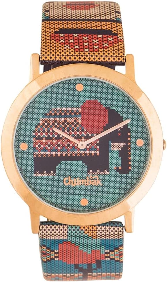 Tribal Elephant Aztec Watch - Multicolour