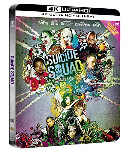 Suicide Squad Steelbook (4K Ultra Hd + Blu-Ray) - Excl Mediamarket (1 Blu-ray) - Mehr Infos/Bestellen