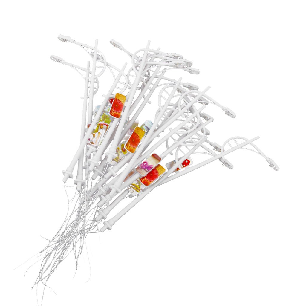 CLUB BOLLYWOOD® Model Single Head Street Lights LED Lamppost with Billboard 1/100 20Pieces|Toys & Hobbies | Model Railroads & Trains | HO Scale |Approx. 20Pcs Model Street Light-image-43