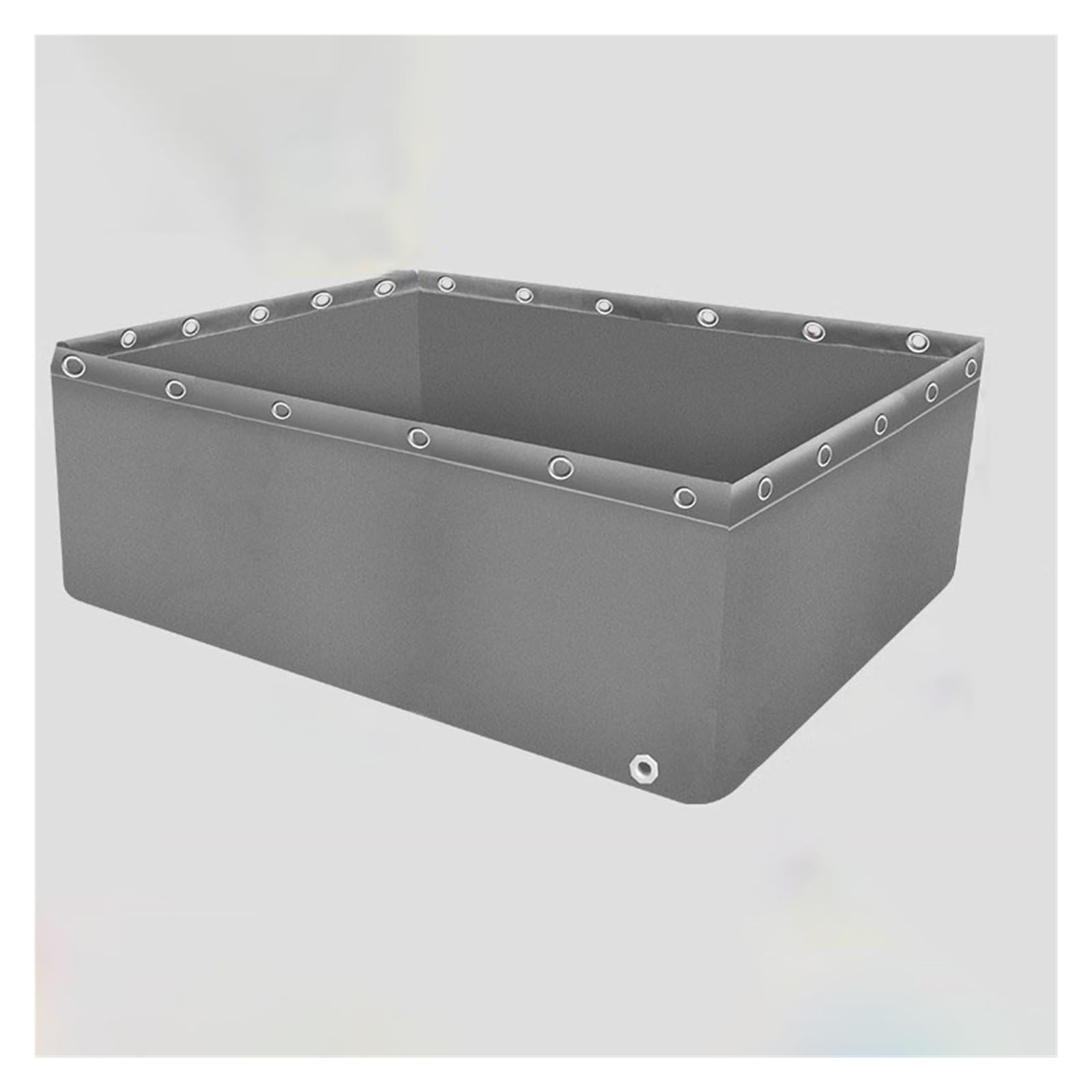 Estanque de peces plegable impermeable de 0,5 mm para tortugas koi y peces de agua salada, piscina portátil de almacenamiento de agua con drenaje (0,8 x 1,2 x 0,4 m)