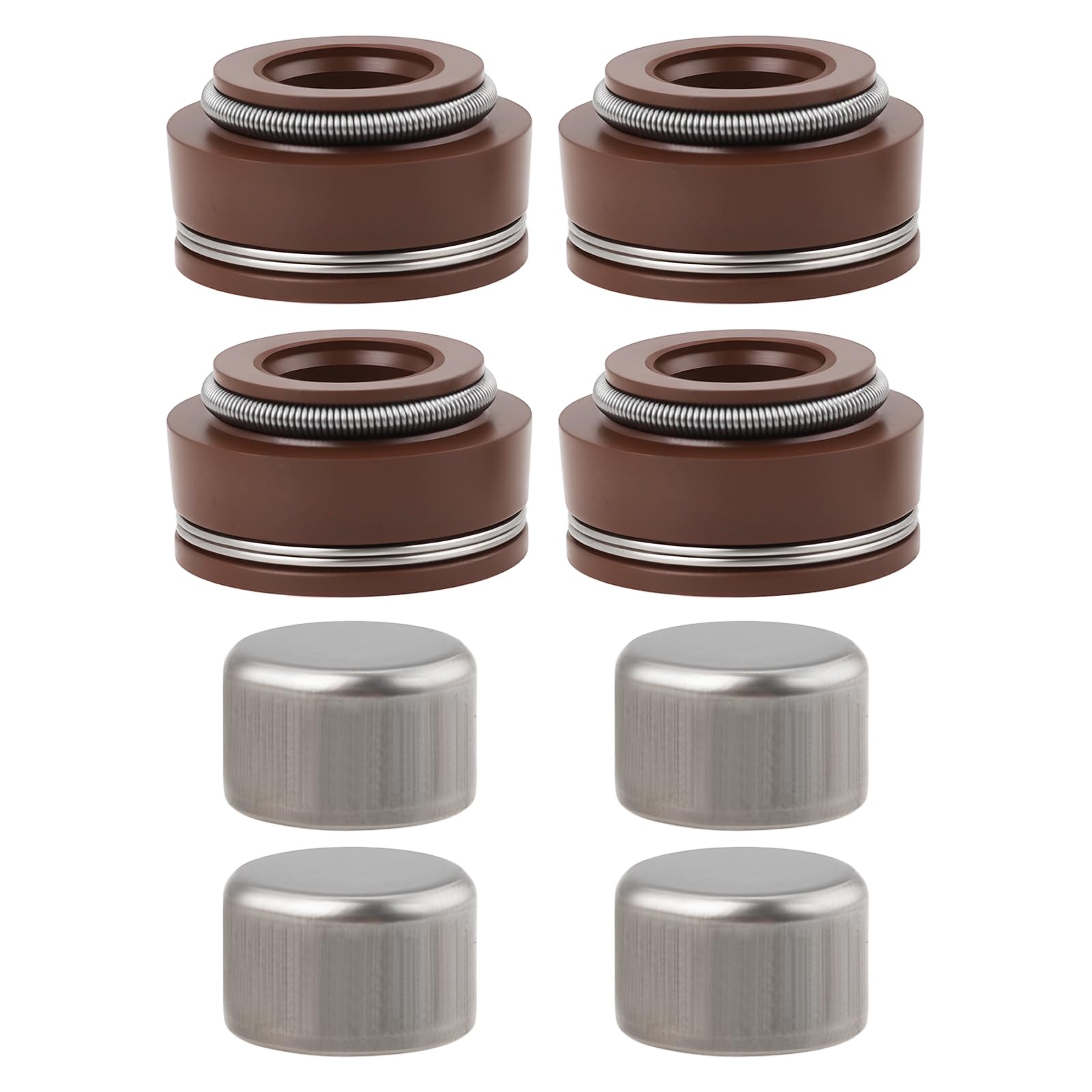 Yinettech 4Pcs Exhaust Valve Rotator Stem Seal Set Compatible With Honda Gx390 Gx340 Gx240 Gx270 Gx610 Gx620