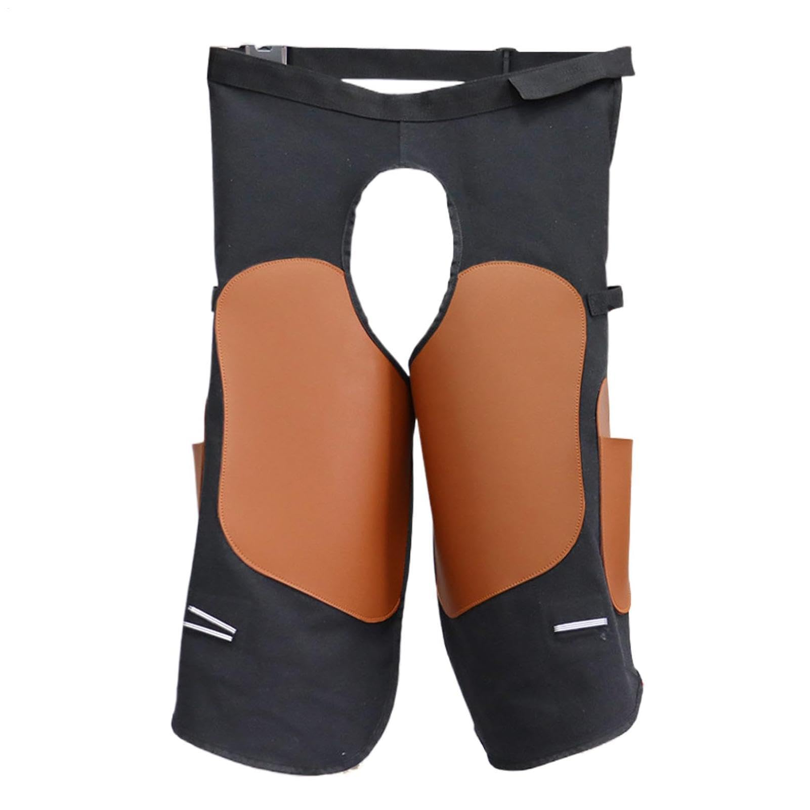 Genérico Tablier de forgeron pour chevaux | Soin équin avec renfort au genou - Sangle réglable à l'épaule en cuir synthétique pour soins équins | pour homme, père, mari, tâches agricoles