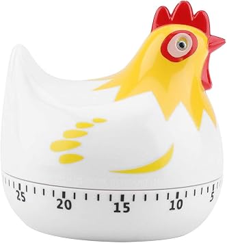 Kitchen Timer, Cute Chicken Visual Timer Mechanical Countdown Alarm Mini Wind up Alarm for Kitchen Cooking Baking Reading Exercise