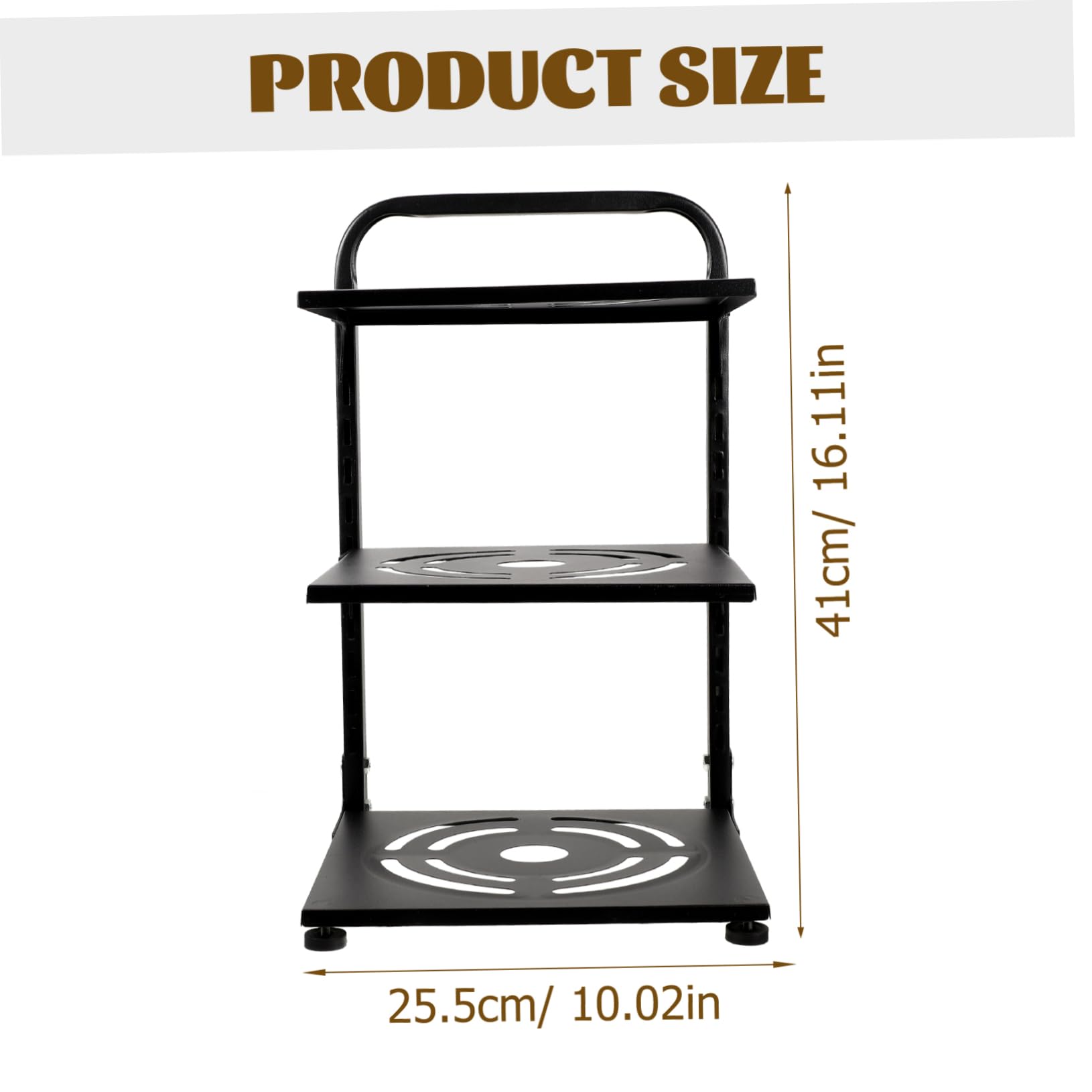 KICHOUSE Multifunctional Adjustable Heavy Duty Pan Rack Countertop Organizer for Kitchen Convenient Storage for Pots and Pans Height Design for Tidy Cabinets