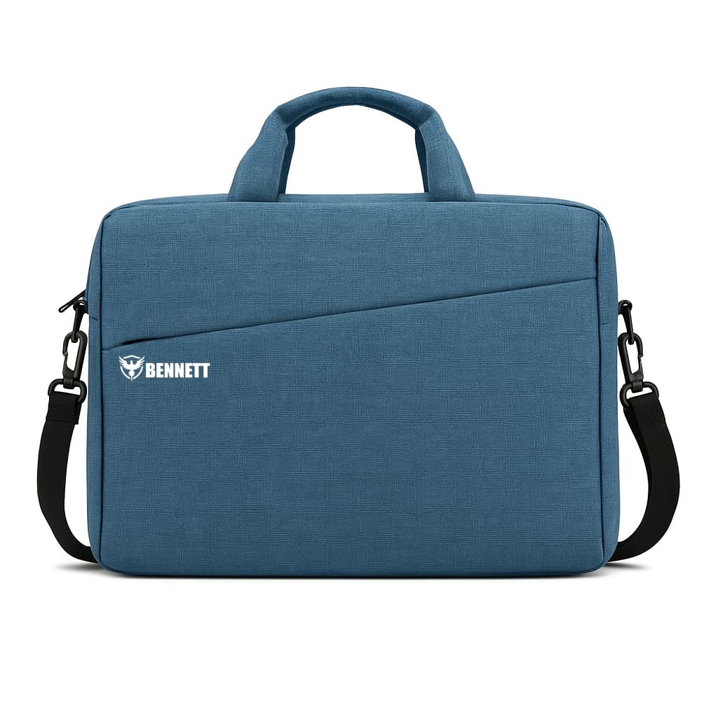 Bennett™ Mystic Formal Business Briefcase Bag Crossbody Messenger College Bags for Men Women MacBook INoteBook ITablet Laptop Upto 15.6 Inch | Handbags with Shoulder Straps (Blue) 6 Months Warranty Bennett™ Mystic Formal Business Briefcase Bag Crossbody Messenger College Bags for Men Women MacBook INoteBook ITablet Laptop Upto 15.6 Inch | Handbags with Shoulder Straps (Blue) 6 Months Warranty
