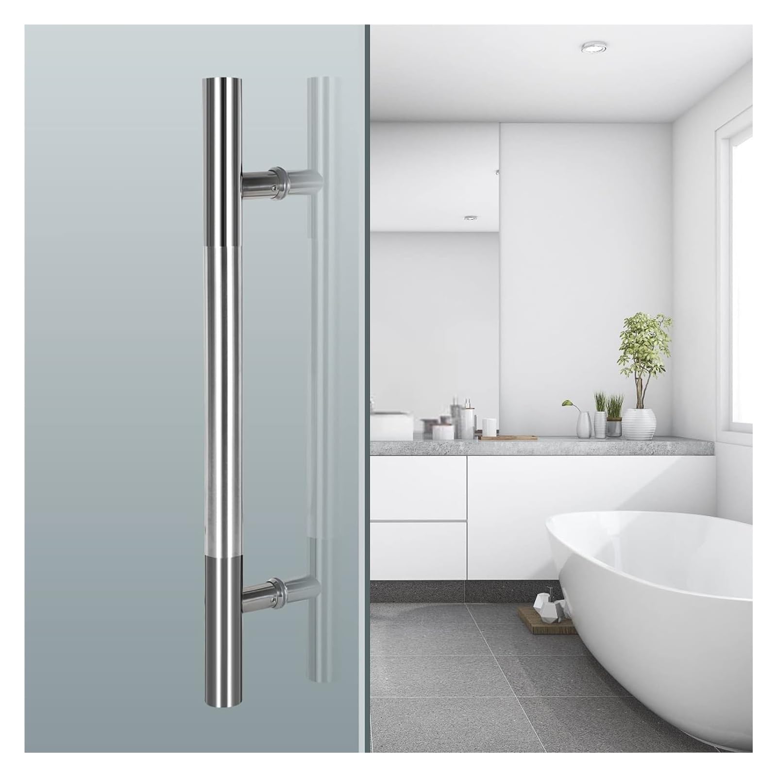 Poignée de porte pour douche 50CM pour sublimer votre salle de bain moderne