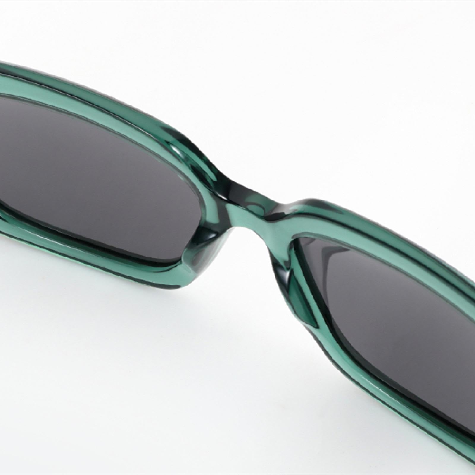 Gafas de sol polarizadas rectangulares grandes para mujer, montura gruesa, acetato UV400, tonos de moda