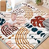 Picture of Baby Play Mats for Floor, Playpen Mat for Babies, Extra Thicker & Soft Floor Crawling Mat, Foldable Non-Slip Playmat Cushioned for Infants Toddlers (Brown, 59x59 Inch)