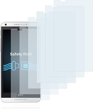 Savvies Protector de Pantalla para HTC Desire 816 [6 Unidades] - Transparente