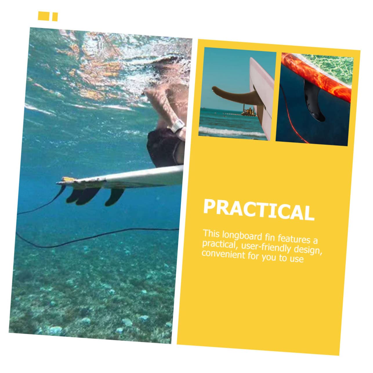 2pièces Ailerons De Surf Amovibles pour Stand up Fins De Direction Et Stabilité pour Planches Gonflables