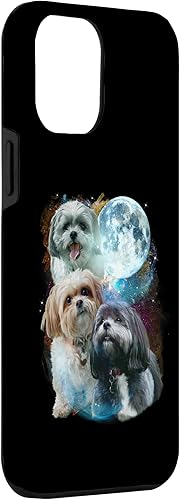Miniatura 6 de Funda para iPhone 14 3 Moon Shih Tzu Dog Funny Canine Puppy Art Graphic Pet Humor Case
