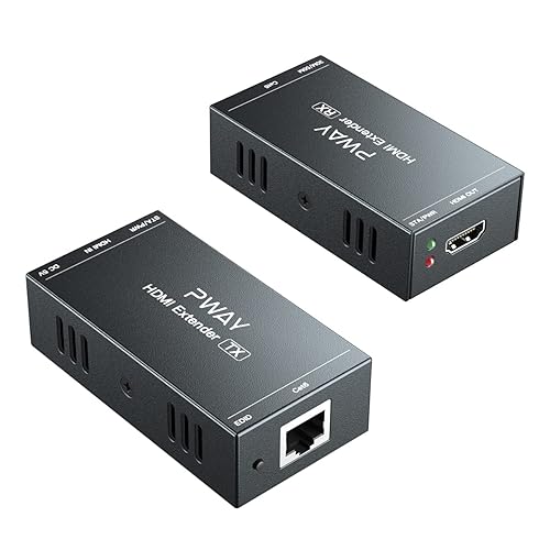 Extensor HDMI de 165 pies sobre un solo cat5e6 extiende video de 1080 Extensor HDMI de 165 pies sobre un solo cat5e6 extiende video de 1080