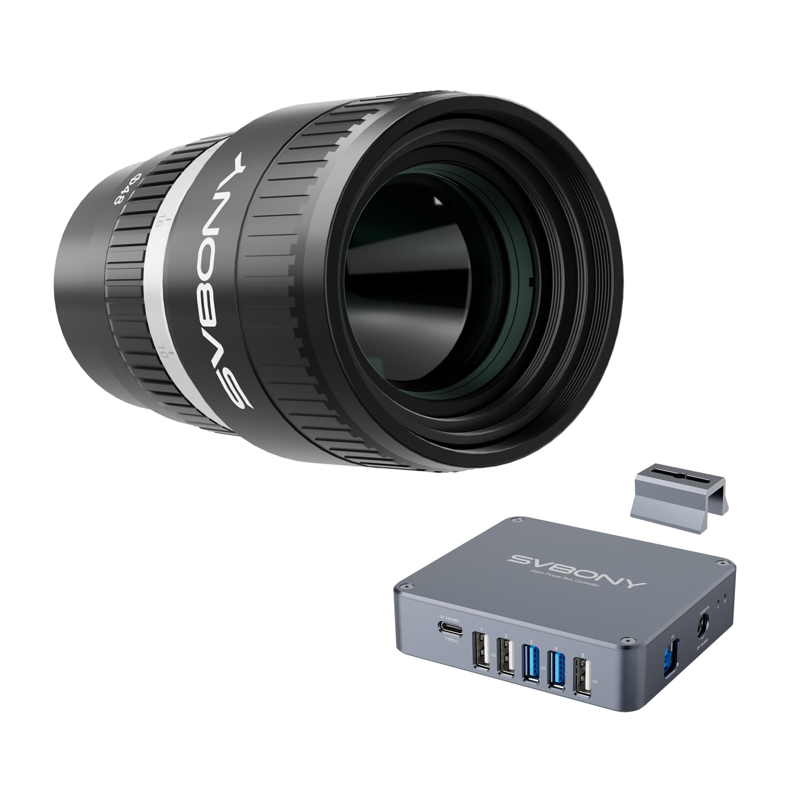 Svbony SV535 APO Telescopio Astronómico Adultos, f/2.8, 105 mm Longitud Focal Telescopio Portátil Paquete con SV241 Pro Administración Caja de Energía, para Fotografía de Cielo Profundo