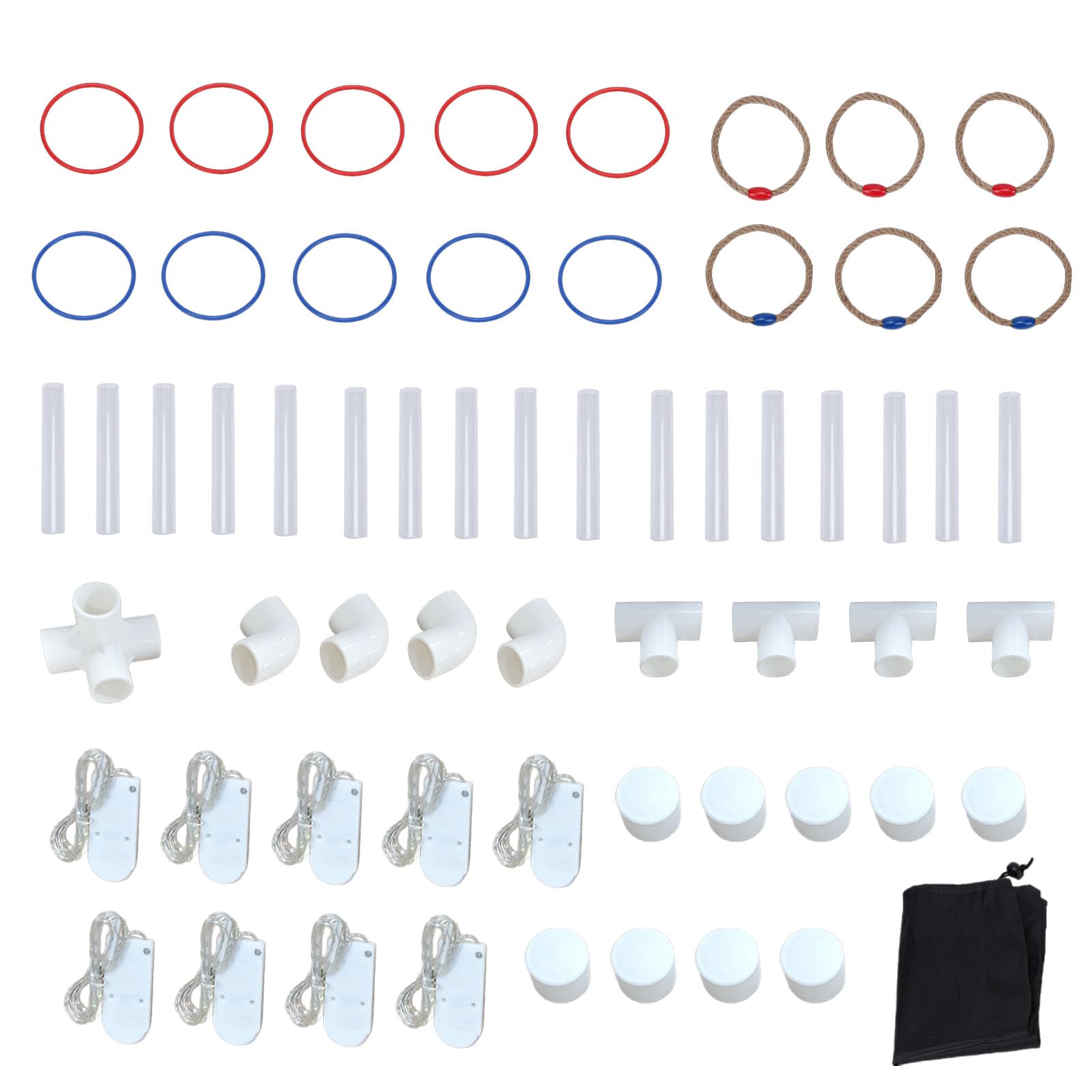 Generic Gioco di Lancio a LED in Giardino Luminoso Bagliore Al Buio Facile Installazione per Riunioni di Famiglia in Campeggi e Cortili Realizzato in Robusto Materiale PC