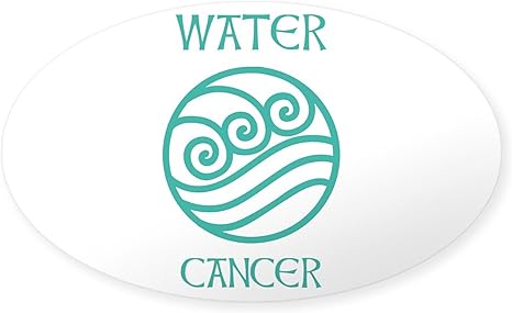 CafePress Water Sign Symbol Astrology Pisces Sticker Oval Car Bumper Sticker