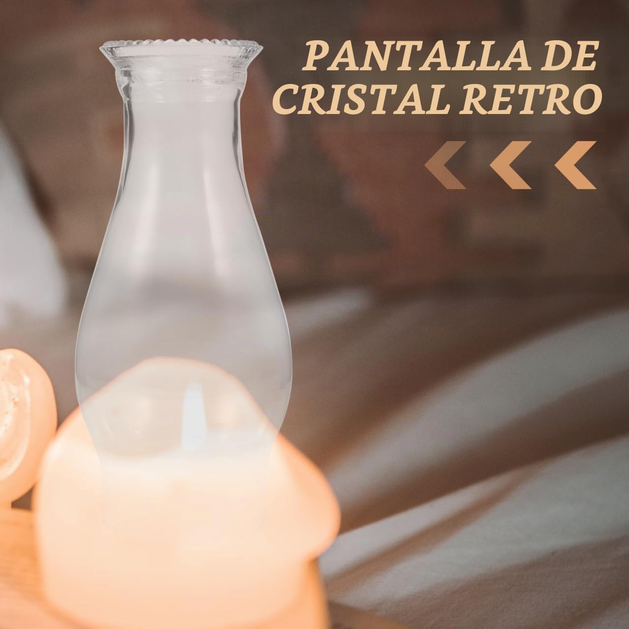 Angoily Cubierta De Vidrio Transparente Para Lámpara De Aceite 8.07X3.93 Pulgadas Repuesto Chimenea De Lámpara De Queroseno Pantalla De Cristal Para Decoración Hogar