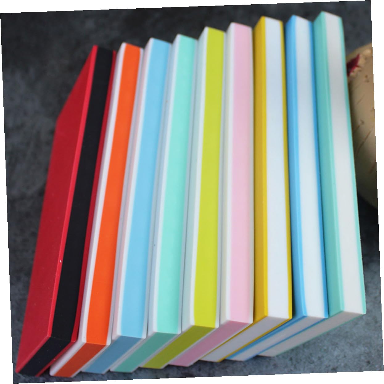 10 Pezzi Blocchi Timbri in Gomma per Incisione Professionale Materiale Resistente per Bricolage per Creazione Timbri Artigianali Colore Casuale Colore Casuale
