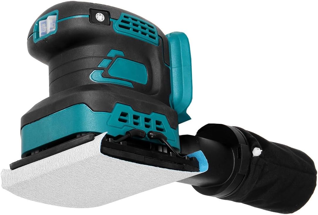 18V Brushless Electric Sander Cordless 3 Speeds Adjustable Square Wood Furniture Polishing Grinding DIY Power Tools For M Batetry