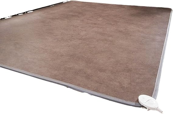 Electric Heated Floor Mats Under Desk, Heated Foot Warmer, Electric Carpet Electric Heating Pad w/12h Timers & 60 Heating Modes, Home Space Heater (70.8x19.7in)