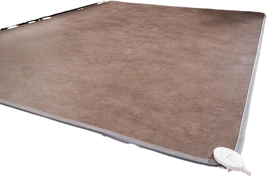 Electric Heated Floor Mats Under Desk, Heated Foot Warmer, Electric Carpet Electric Heating Pad w/12h Timers & 60 Heating Modes, Home Space Heater (70.8x19.7in)