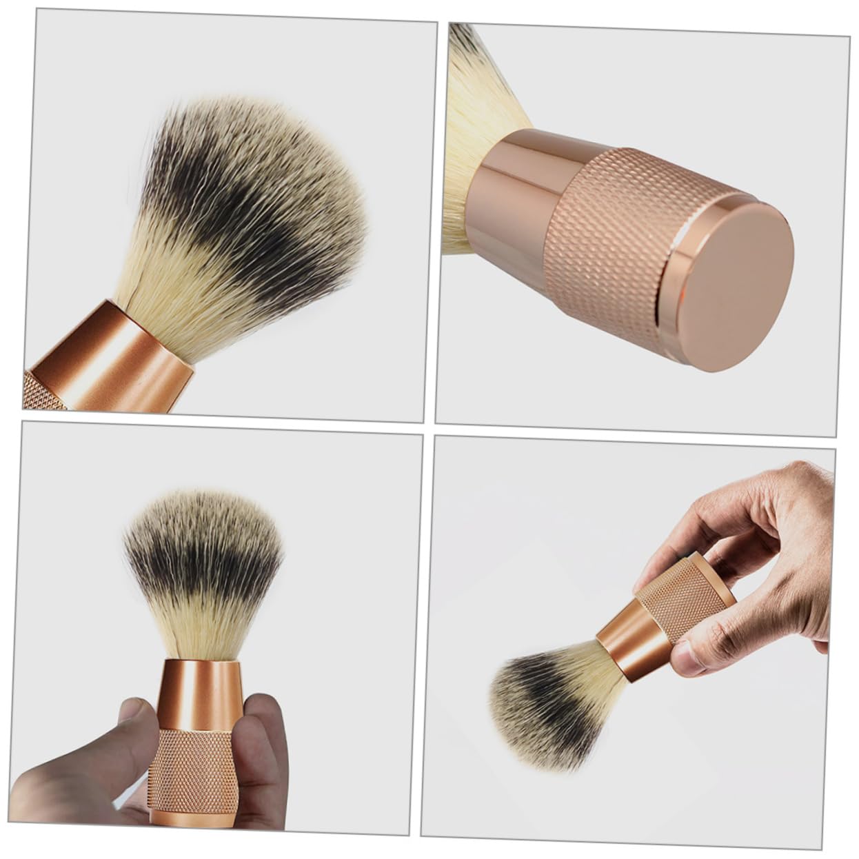 Healeved 3pezzi Spazzola Da Barba Compatta e Leggera Per Uomo Pennello Da Rasatura Portatile Per Della Barba Per Uso Domestico e Viaggi