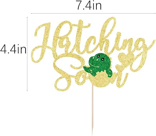 Miniatura 2 de Sleyberoy Hatching Soon Baby Shower Cake Topper-Ocean Theme  Decoración de pastel de baby shower, anuncio de embarazo, decoraciones de fiesta de