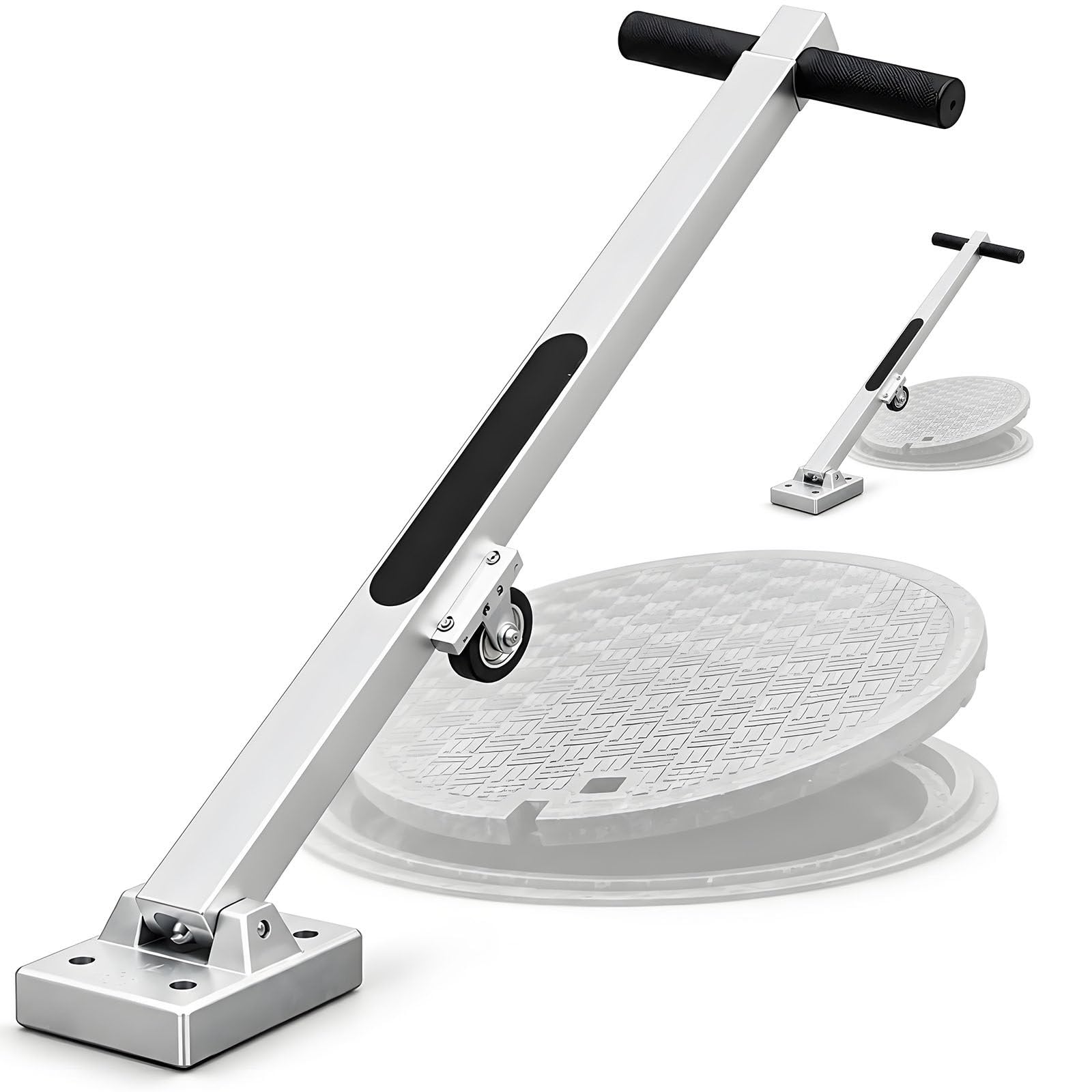 Elevador Magnético Tapas Alcantarilla con Ruedas (Capacidad 595 Lb)