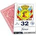 Deck of 50 Fournier Spanish Playing Cards Catalan Face #32 - Baraja Española Catalana Red