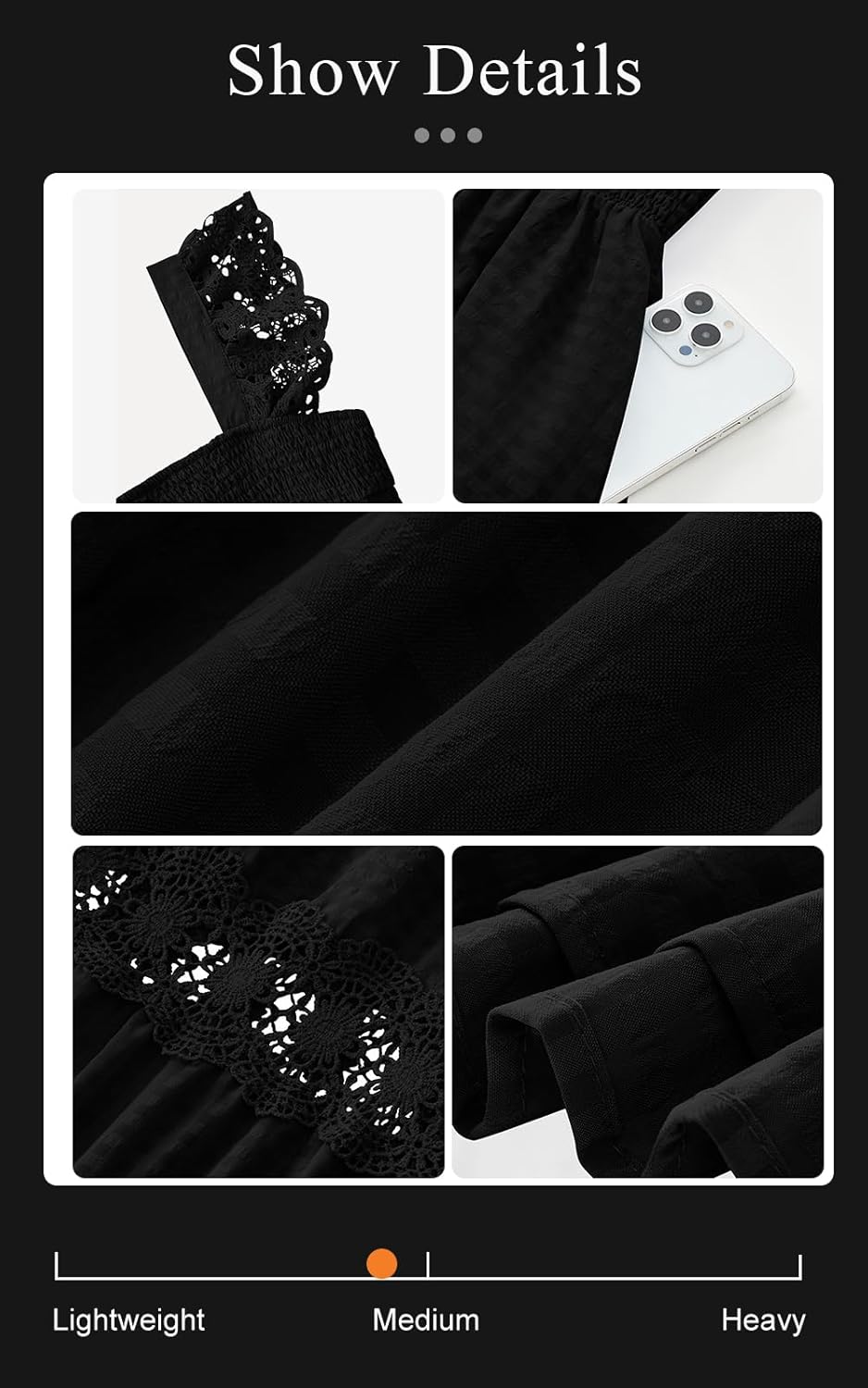 PRETTYGARDEN Women's Smocked Summer Maxi Dresses 2026 Ruffle Cap Sleeve Square Neck Lace Detail Flowy Sundress with Pockets - Image 6