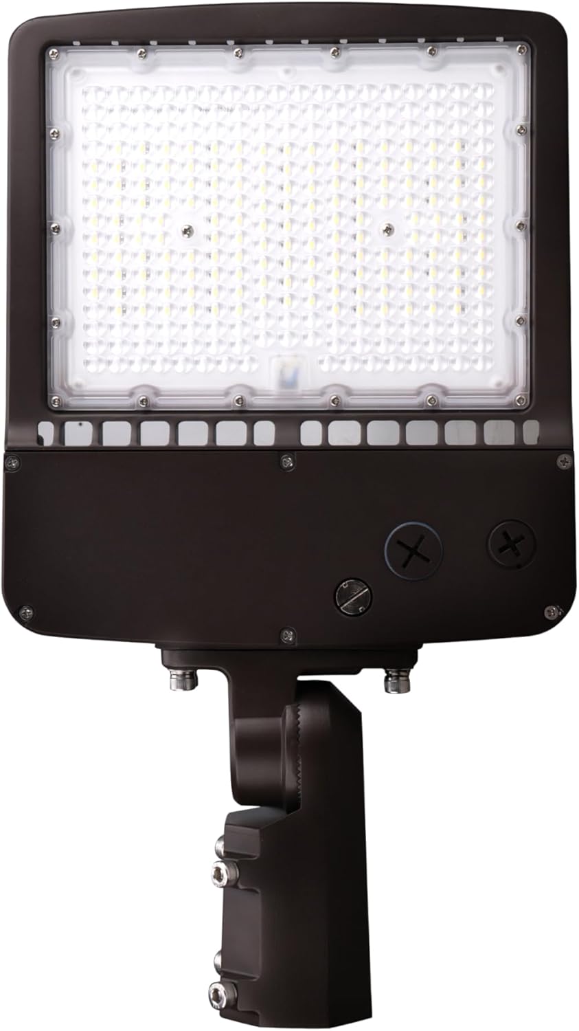 KASTLITE 400-Watt Equivalent Dusk to Dawn LED Area Light - Dimmable 28000 Lumens 5000K Daylight Type 3 Photocell Outdoor Lighting - Waterproof Street Park Barn Driveway Commercial Fixture, Bronze/200W