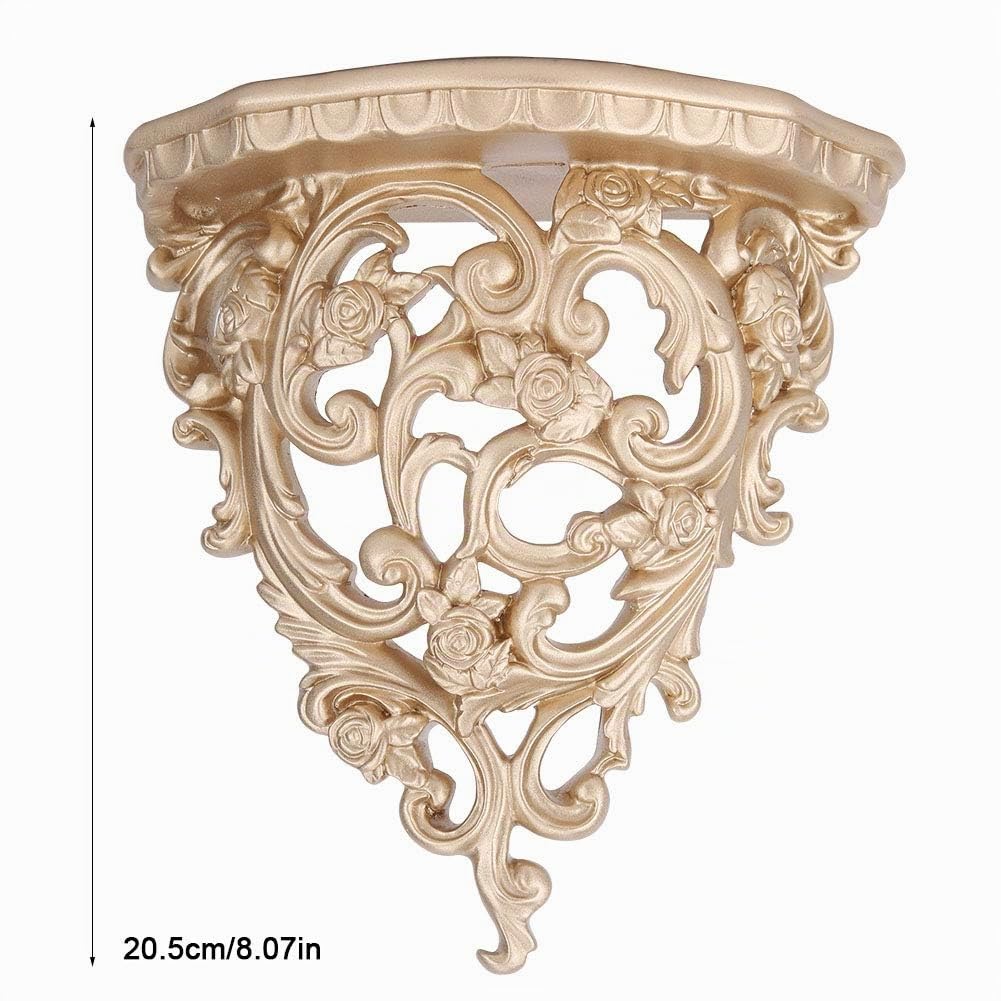 Scaffale da Parete, Scaffale in Stile Cavo Europeo, Arte Unica, Decorazione per la casa, Soggiorno, Mensole Decorative in Stile Barocco, per Decorazione da Parete