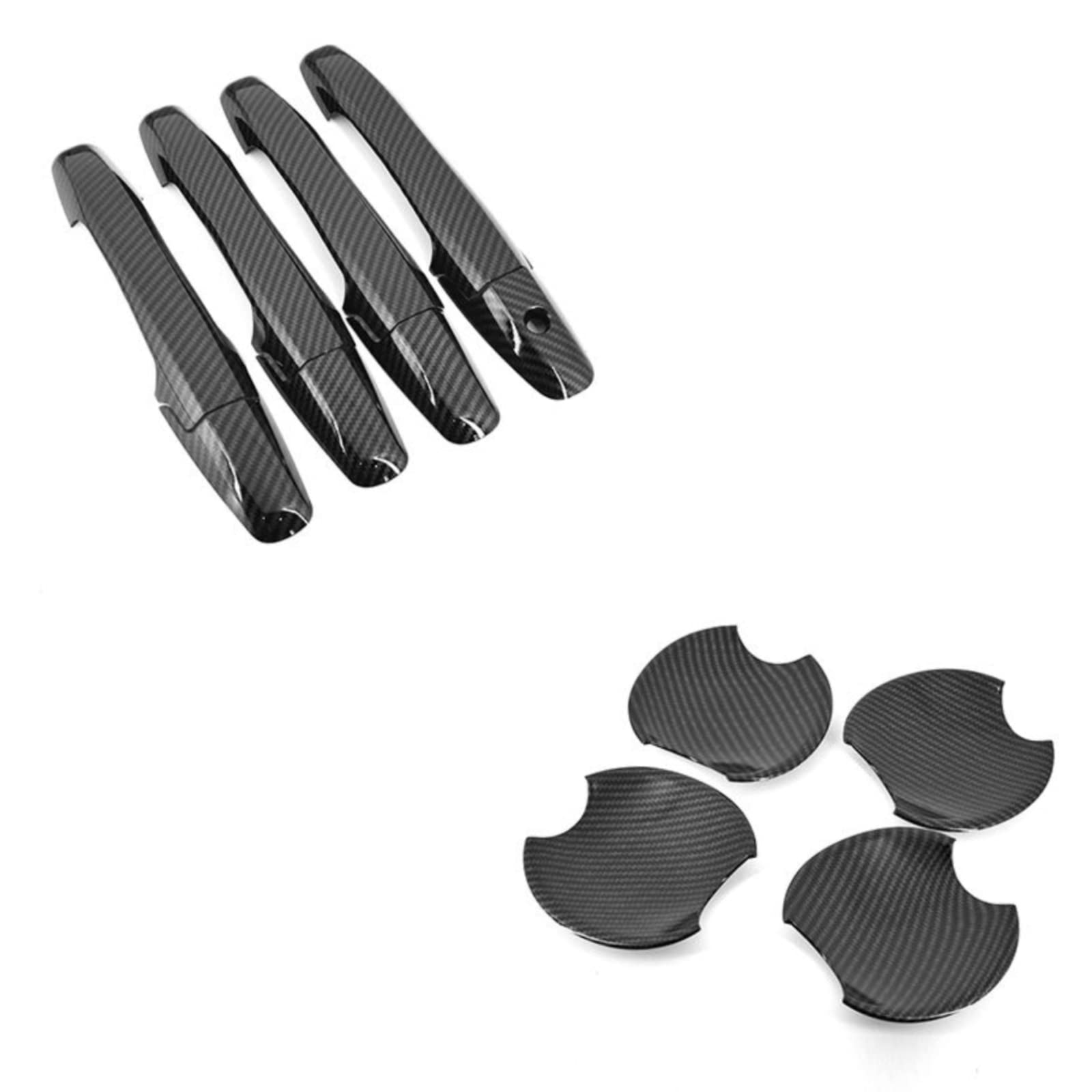 Garniture poignée de porte de voiture Honda Pilot 2010 2011 2012 look carbone